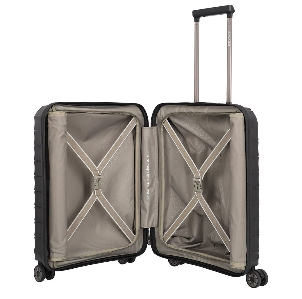 Travelite Mooby 4w Trolley S Frontpocket black