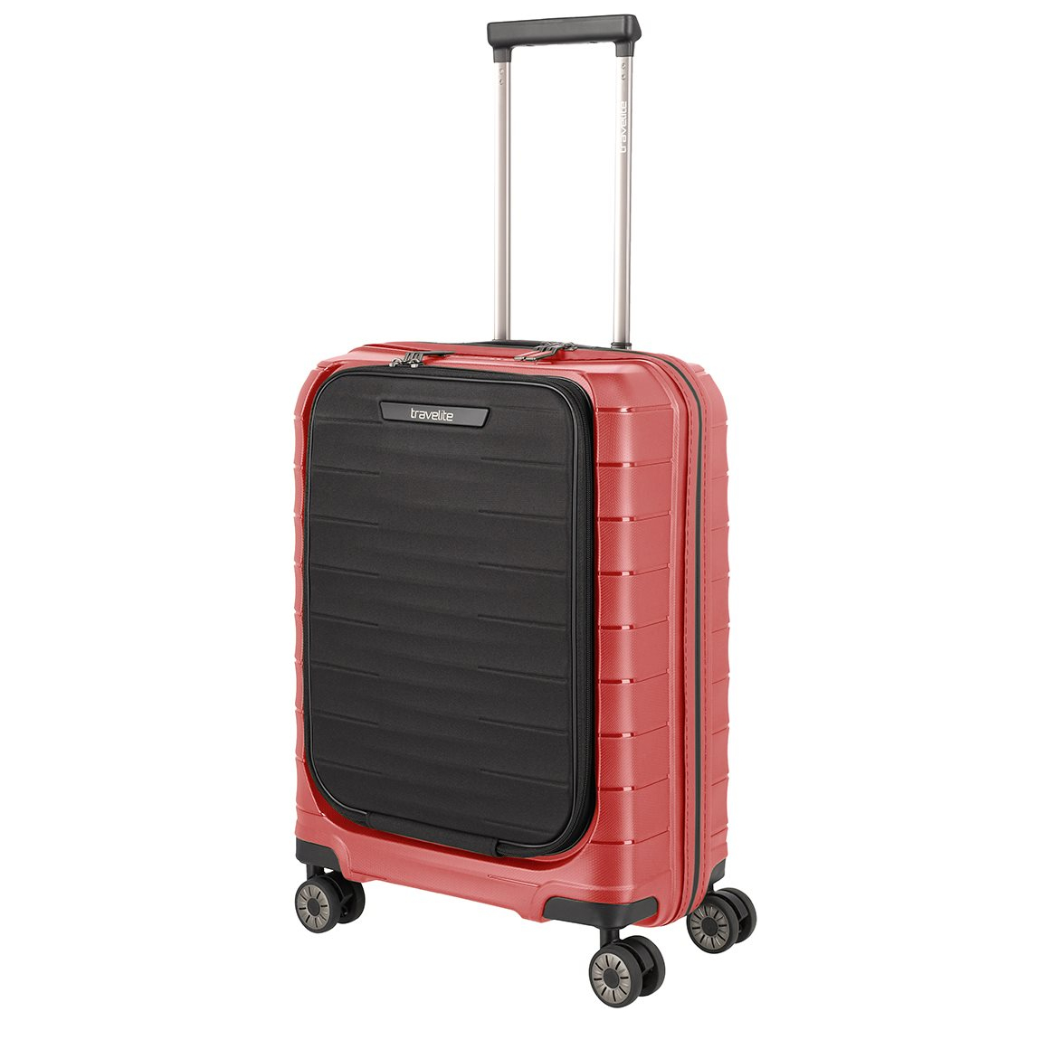 Travelite Mooby 4w Trolley S Frontpocket red