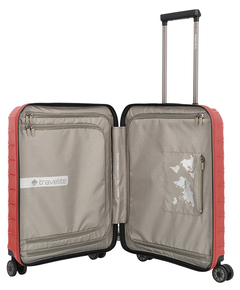 Travelite Mooby 4w Trolley S Frontpocket red