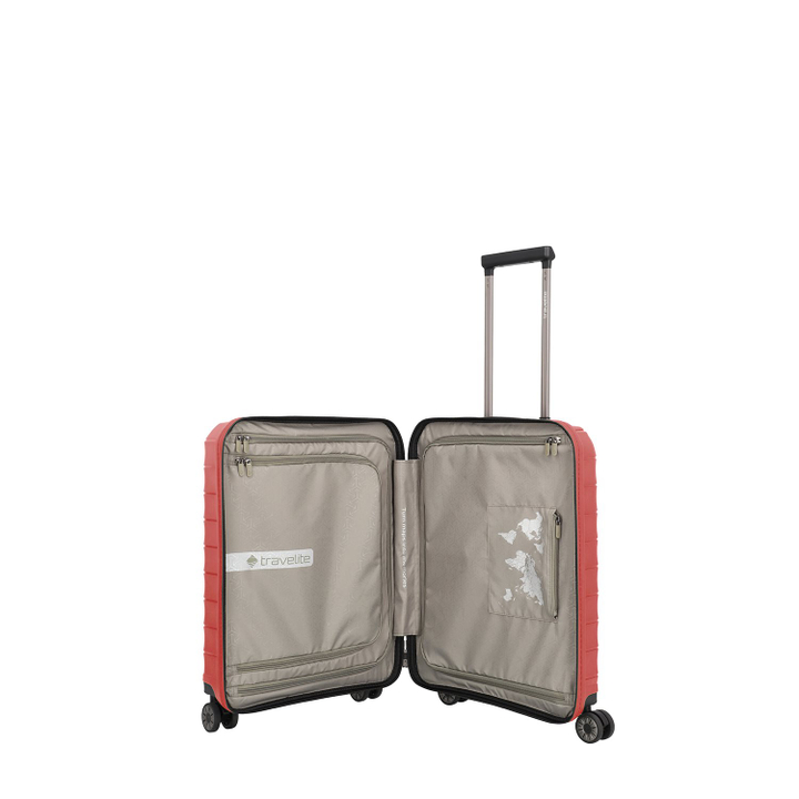 Travelite Mooby 4w Trolley S Frontpocket red