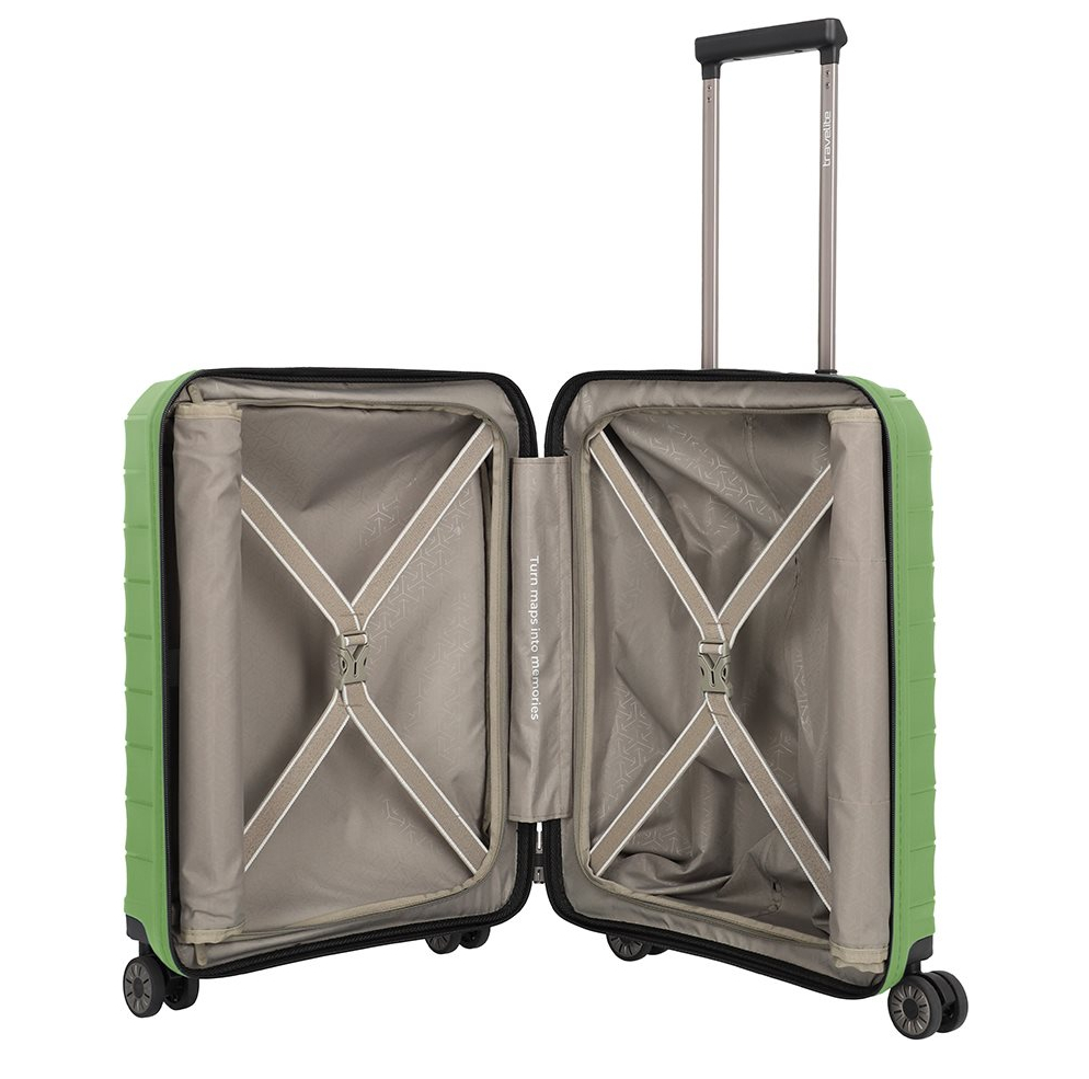 Travelite Mooby 4w Trolley S Frontpocket green