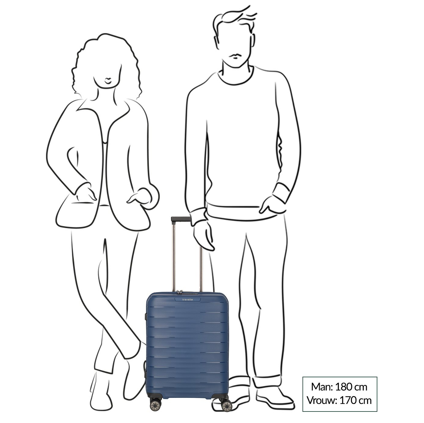 Travelite Mooby 4w Trolley S blue