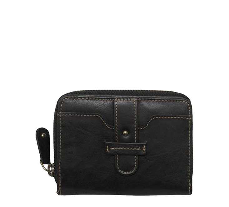 dR Amsterdam Waxi Damesportemonnee black