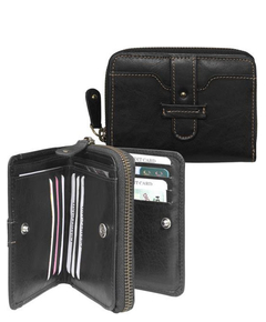 dR Amsterdam Waxi Damesportemonnee black