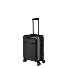 Travelite Next 2.0 Aluminium 4 Wiel Trolley S with Frontpocket black matt