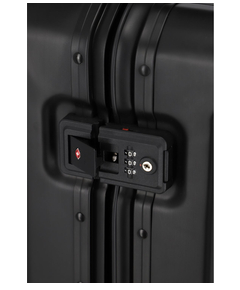 Travelite Next 2.0 Aluminium 4 Wiel Trolley S with Frontpocket black matt