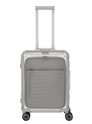 Travelite Next 2.0 Aluminium 4 Wiel Trolley S with Frontpocket silver