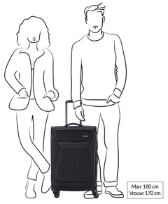 Travelite Chios 4 Wiel Trolley M red