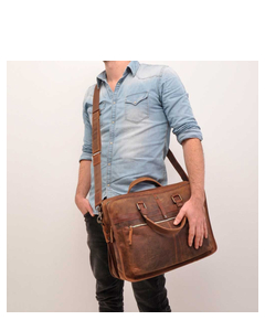 Berba Barbarossa Laptoptas 17'' coffee