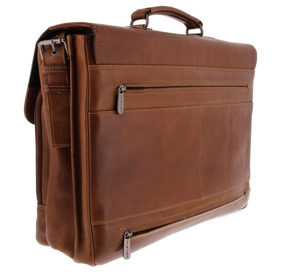 Plevier Navigator Decca Aktetas 2 vaks 17.3" bruin