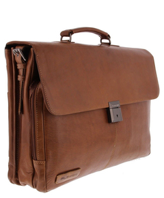 Plevier Navigator Decca Aktetas 2 vaks 17.3" bruin