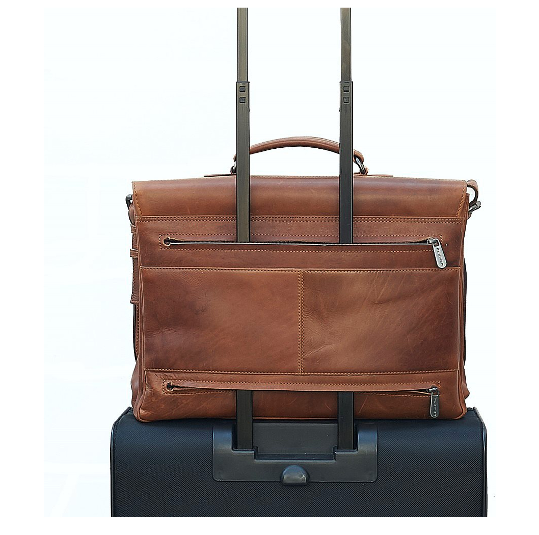 Plevier Navigator Decca Aktetas 2 vaks 17.3" bruin