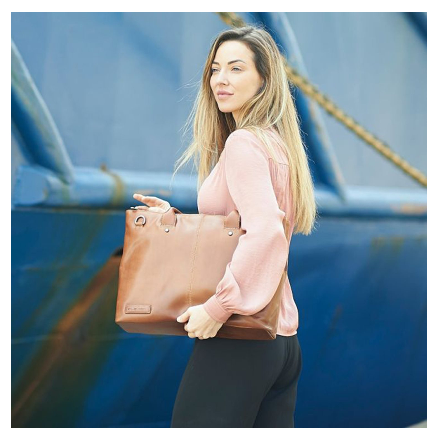 Plevier Baken Laptoptas 15.6" bruin