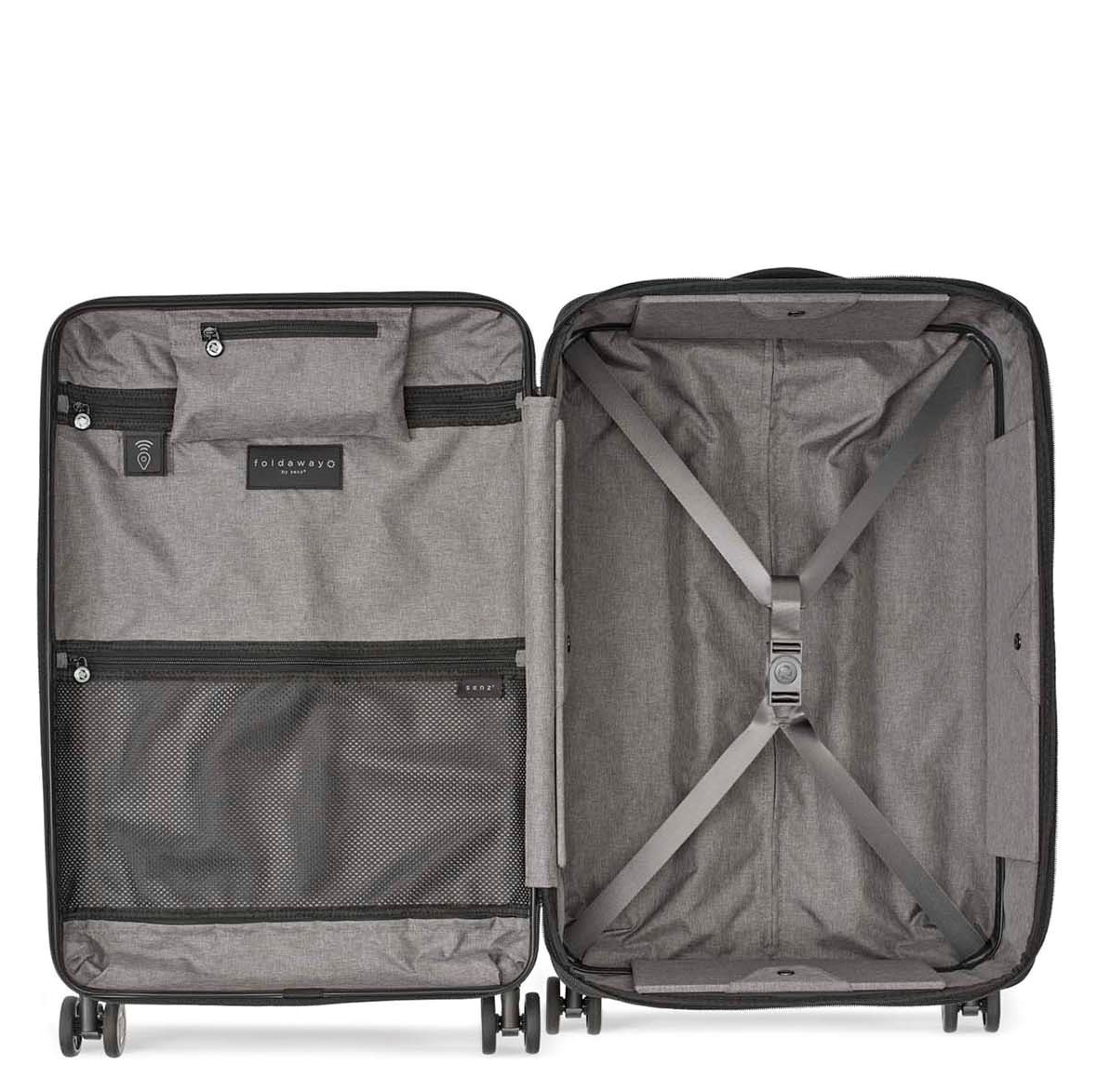 Senz Foldaway Check-In Trolley Medium midnight blue