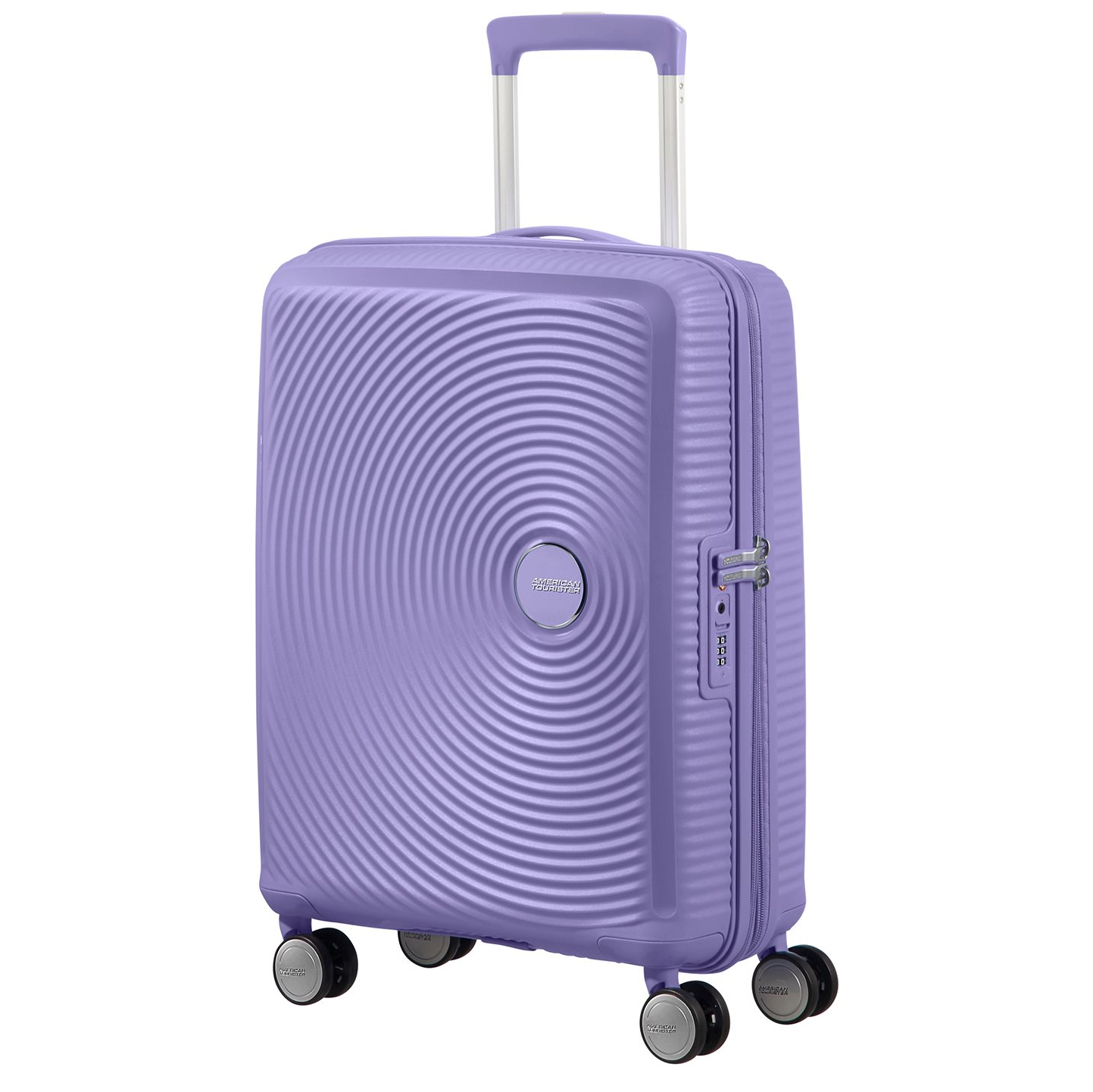 American Tourister Soundbox Spinner 55 Expandable lavender