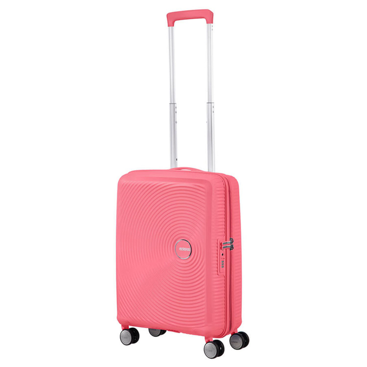 American Tourister Soundbox Spinner 55 Expandable sun kissed coral