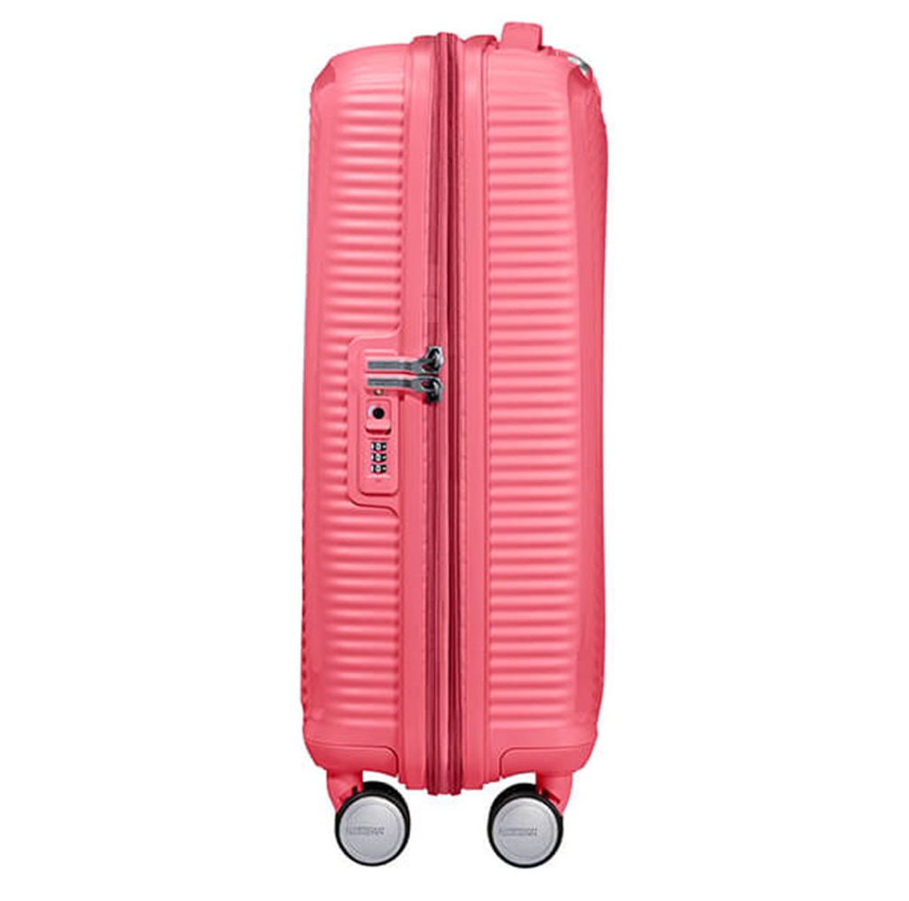 American Tourister Soundbox Spinner 55 Expandable sun kissed coral