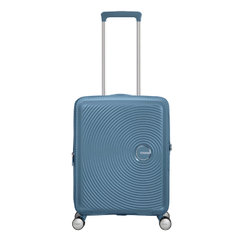 American Tourister Soundbox Spinner 55 Expandable stone blue