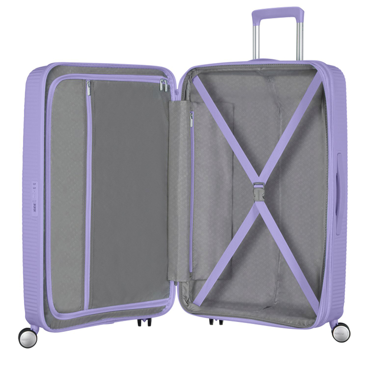 American Tourister Soundbox Spinner 67 Expandable lavender