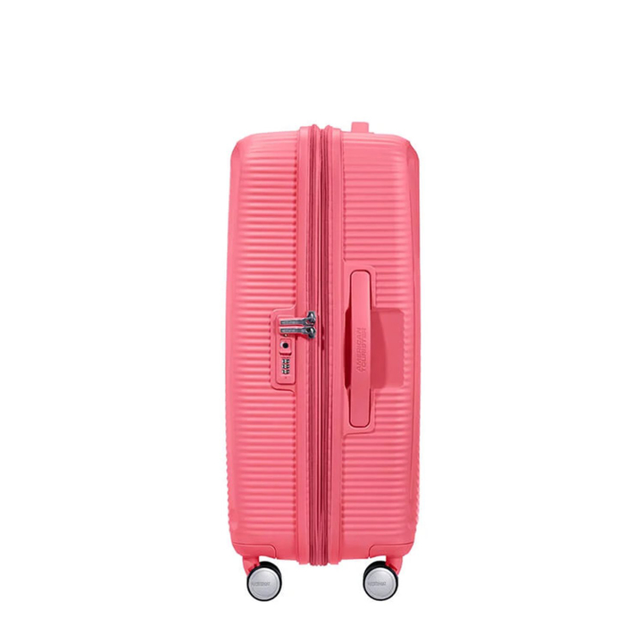 American Tourister Soundbox Spinner 67 Expandable sun kissed coral