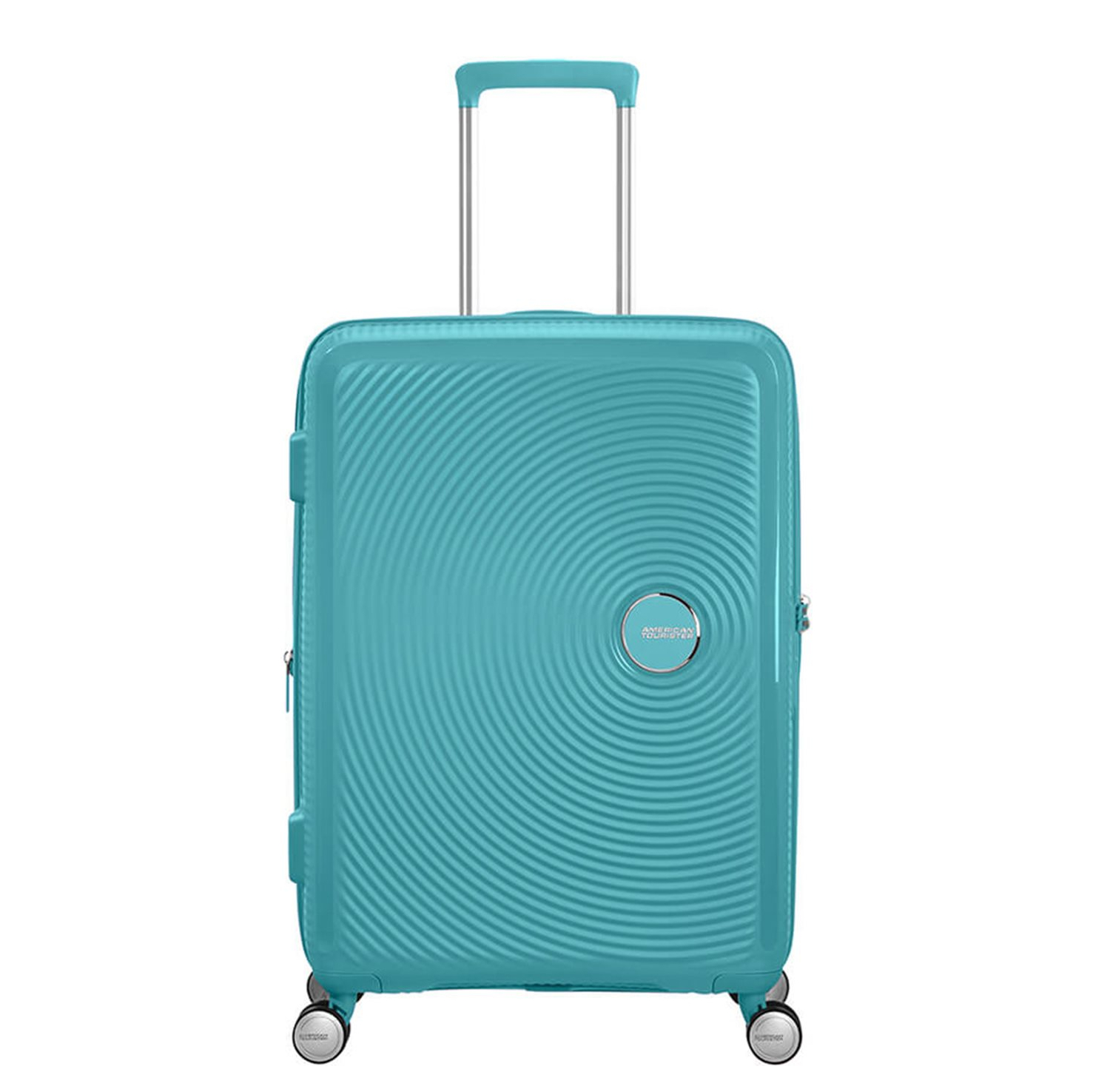 American Tourister Soundbox Spinner 67 Expandable turquoise tonic