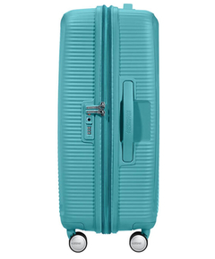 American Tourister Soundbox Spinner 67 Expandable turquoise tonic