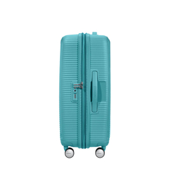 American Tourister Soundbox Spinner 67 Expandable turquoise tonic