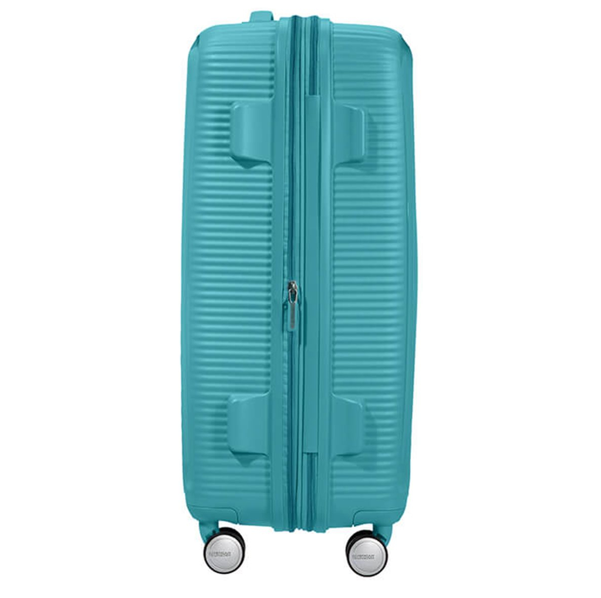 American Tourister Soundbox Spinner 67 Expandable turquoise tonic