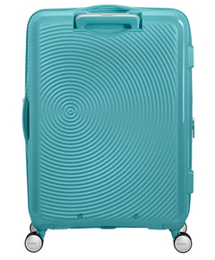 American Tourister Soundbox Spinner 67 Expandable turquoise tonic