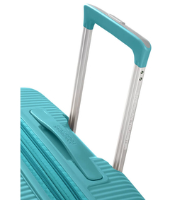 American Tourister Soundbox Spinner 67 Expandable turquoise tonic