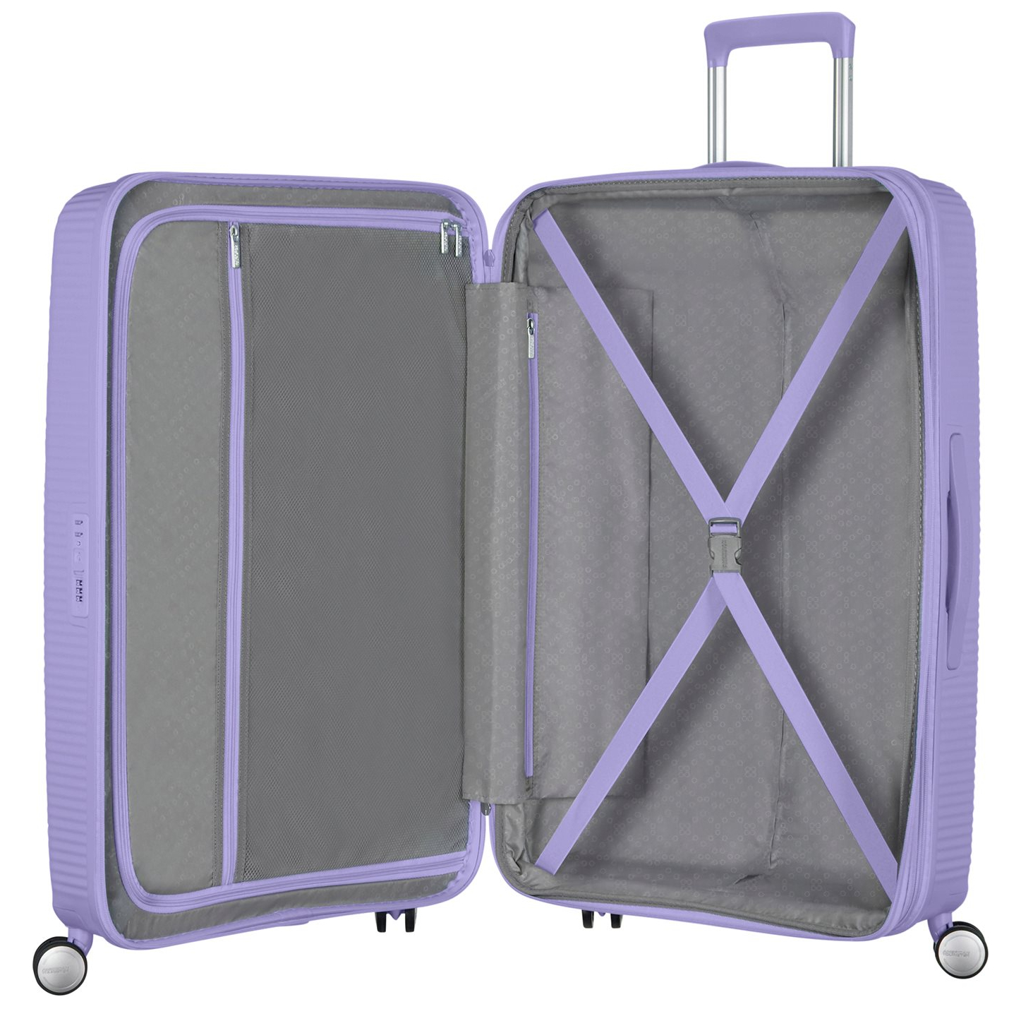 American Tourister Soundbox Spinner 77 Expandable lavender