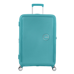 American Tourister Soundbox Spinner 77 Expandable turquoise tonic