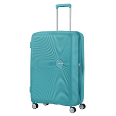 American Tourister Soundbox Spinner 77 Expandable turquoise tonic