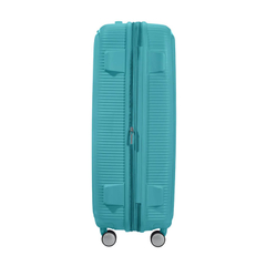 American Tourister Soundbox Spinner 77 Expandable turquoise tonic