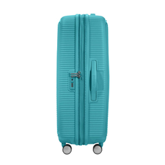 American Tourister Soundbox Spinner 77 Expandable turquoise tonic