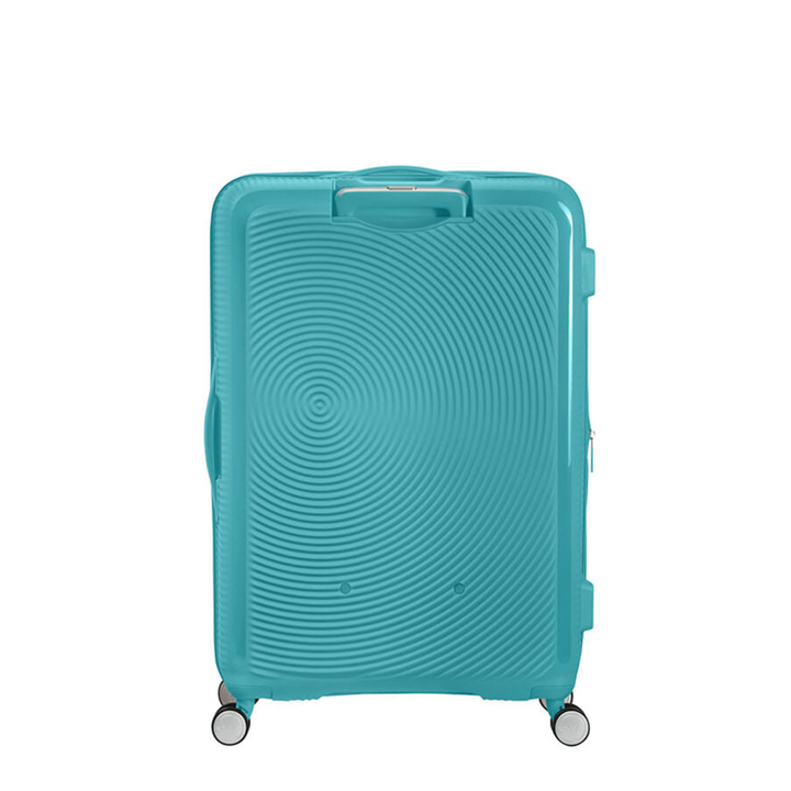 American Tourister Soundbox Spinner 77 Expandable turquoise tonic