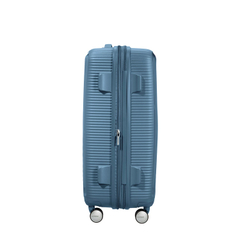 American Tourister Soundbox Spinner 77 Expandable stone blue