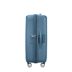 American Tourister Soundbox Spinner 77 Expandable stone blue