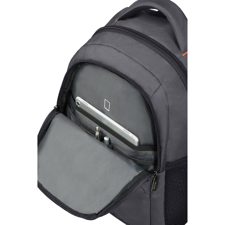 American Tourister At Work Laptop Backpack 13.3"-14.1" grey/orange