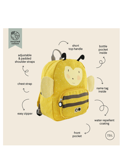 Trixie Mrs. Bumblebee Backpack yellow