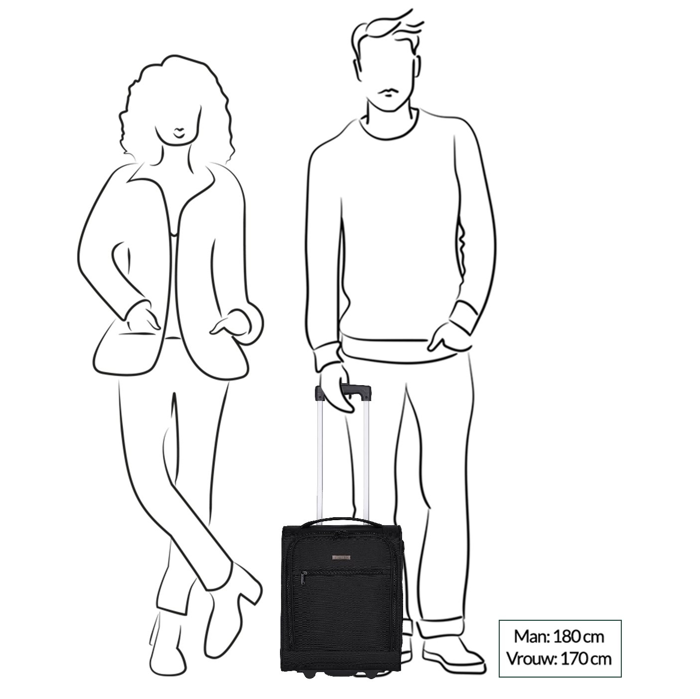 Travelite Cabin 2 Wiel Underseater 43cm black