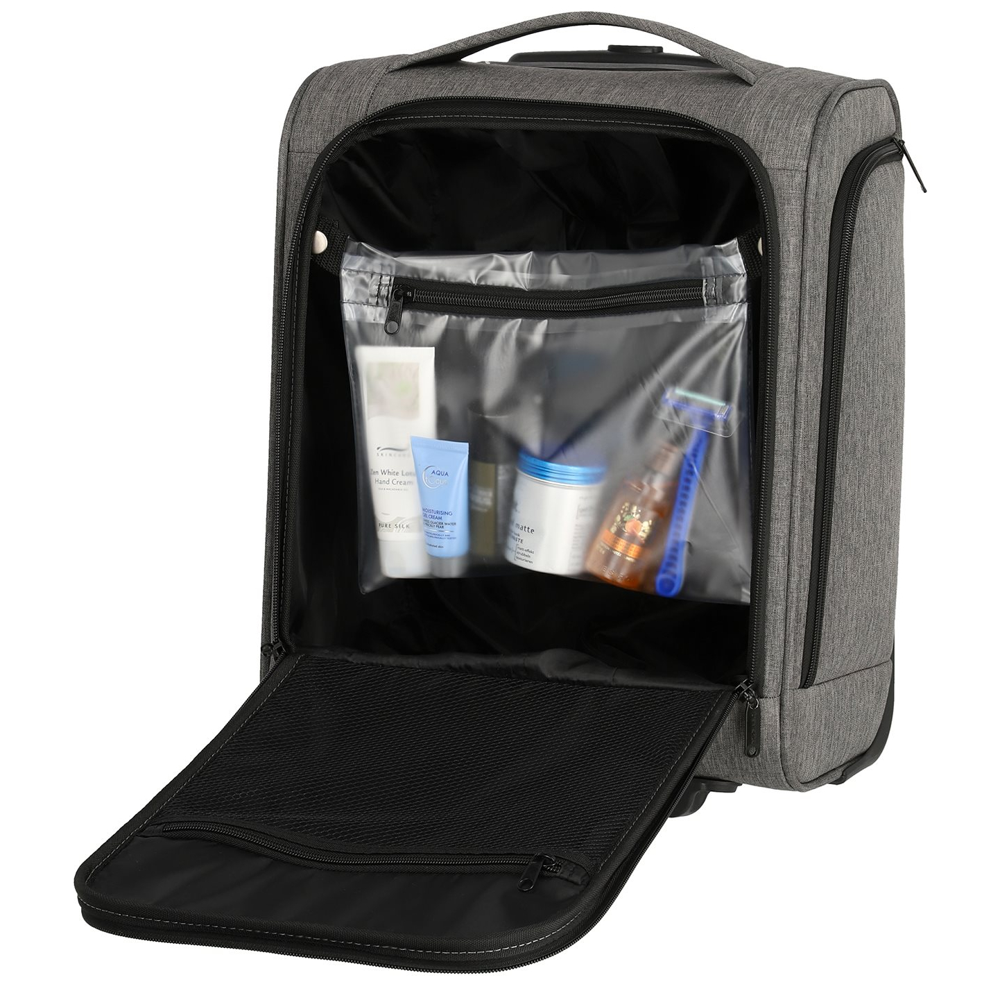 Travelite Cabin 2 Wiel Underseater 43cm grey melange