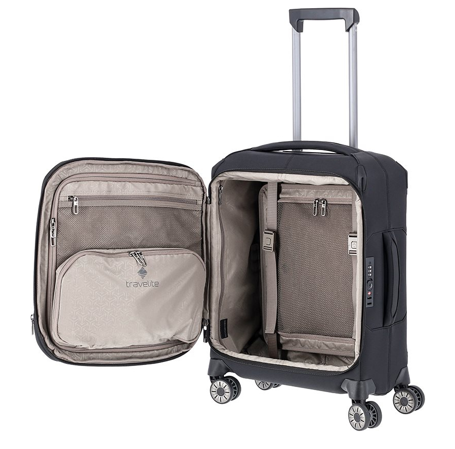 Travelite Priima 4w Trolley S Exp. black