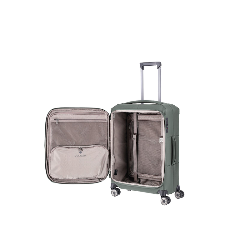 Travelite Priima 4w Trolley M Exp. olive