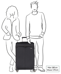 Travelite Priima 4w Trolley L Exp. black