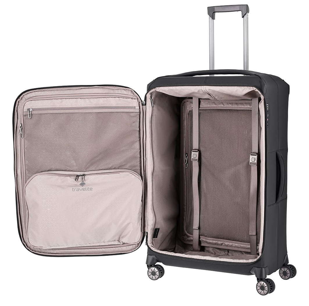 Travelite Priima 4w Trolley L Exp. black