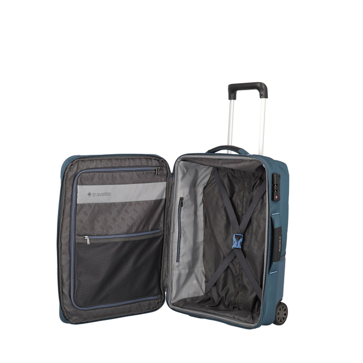 Travelite Skaii 2 Wheel Hybrid Trolley S Expandable blue