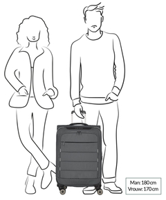 Travelite Skaii 4 Wheel Trolley M Expandable anthracite