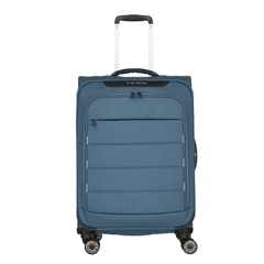 Travelite Skaii 4 Wheel Trolley M Expandable blue