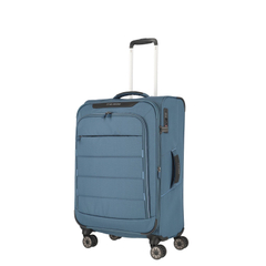 Travelite Skaii 4 Wheel Trolley M Expandable blue